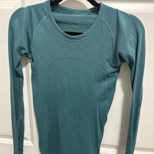 Teal Long Sleeve Lululemon Top